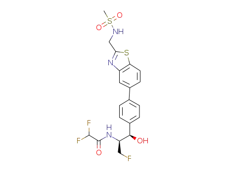 2,2-difluoro-N-((1S,2R)-1-fluoromethyl-2-hydroxy-2-{4-[2-(methanesulfonylaminomethyl)benzothiazol-5-yl]phenyl}ethyl)acetamide