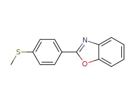 Molecular Structure of 1357378-64-3 (2‐(4‐(methylthio)phenyl)benzo[d]oxazole)