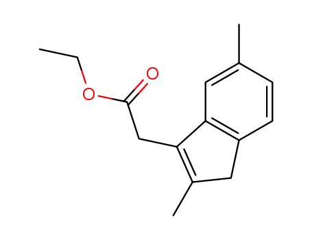 Molecular Structure of 1430230-20-8 (ethyl 2-(2,5-dimethyl-1H-inden-3-yl)acetate)