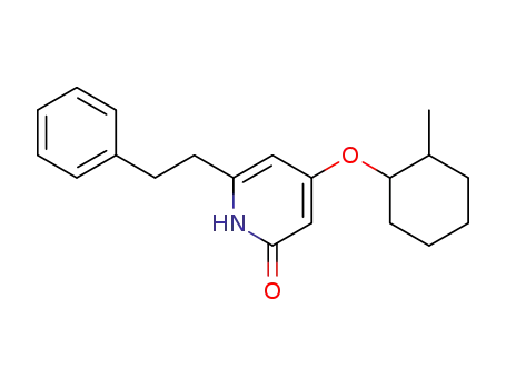 Molecular Structure of 1430415-03-4 (4-(2-methylcyclohexyloxy)-6-phenethyl pyridin-2(1H)-one)