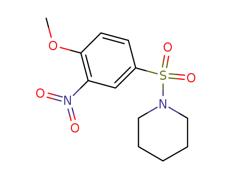 Molecular Structure of 104741-23-3 (1-((4-methoxy-3-nitrophenyl)sulfonyl)piperidine)