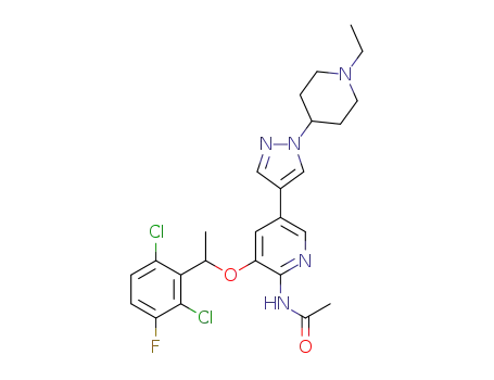 N-(3-(1-(2,6-dichloro-3-fluorophenyl)ethoxy)-5-(1-(1-ethylpiperidin-4-yl)-1H-pyrazol-4-yl)pyridin-2-yl)acetamide