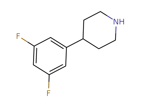 Molecular Structure of 412310-88-4 (4-(3,5-Difluoro-phenyl)-piperidine)