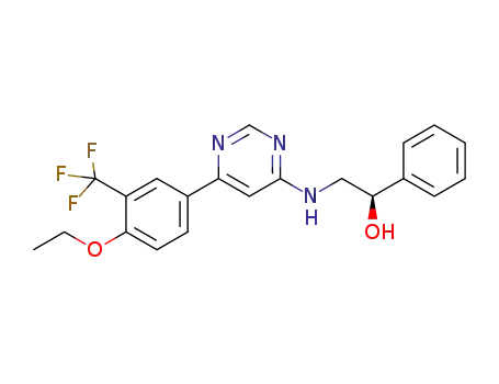 (1R)-2-({6-[4-(ethyloxy)-3-(trifluoromethyl)phenyl]pyrimidin-4-yl}amino)-1-phenylethanol