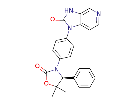 (S)-5,5-dimethyl-3-(4-(2-oxo-2,3-dihydro-1H-imidazo[4,5-c]pyridin-1-yl)phenyl)-4-phenyloxazolidin-2-one