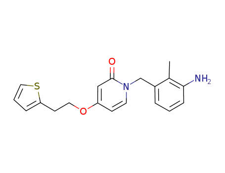 2(1H)-Pyridinone,1-[(3-amino-2-methylphenyl)methyl]-4-[2-(2-thienyl)ethoxy]-