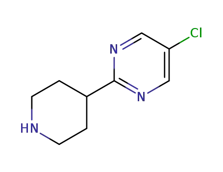 Molecular Structure of 944903-10-0 (5-Chloro-2-piperidin-4-yl-pyriMidine)