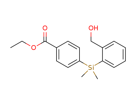 2-([4-(Ethoxycarbonyl)phenyl]diMethylsilyl)benzyl alcohol, 95%