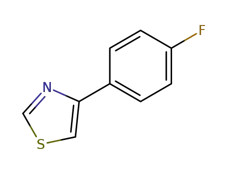 Molecular Structure of 383145-29-7 (4-(4-fluorophenyl)-1,3-thiazole)