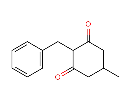 Molecular Structure of 100883-33-8 (2-benzyl-5-methylcyclohexane-1,3-dione)