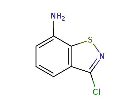 Molecular Structure of 148193-31-1 (3-chloro-1,2-benzothiazol-7-amine)