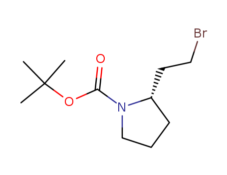 1-Pyrrolidinecarboxylic acid, 2-(2-bromoethyl)-, 1,1-dimethylethyl ester, (2S)-