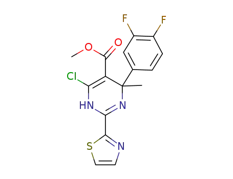 methyl 6-chloro-4-(3,4-difluorophenyl)-4-methyl-2-(thiazol-2-yl)-1,4-dihydropyrimidine-5-carboxylate