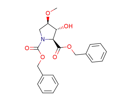 (2S,3R,4R)-3-hydroxy-4-methoxy-pyrrolidine-1,2-dicarboxylic acid dibenzyl ester