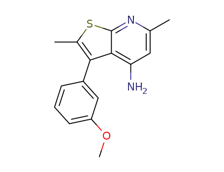 2,6-dimethyl-3-[3-(methyloxy)phenyl]thieno[2,3-b]pyridin-4-amine