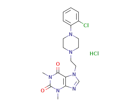 7-[2-[4-(2-chlorophenyl)piperazinyl]ethyl]-1,3-dimethylxanthine hydrogen chloride