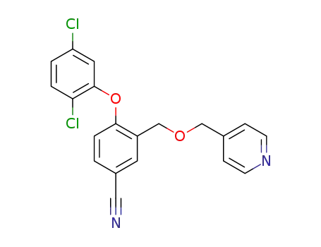 4-(2,5-dichlorophenoxy)-3-((pyridin-4-ylmethoxy)methyl)benzonitrile