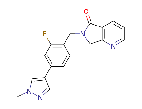 6-(2-fluoro-4-(1-methyl-1H-pyrazol-4-yl)benzyl)-6,7-dihydro-5H-pyrrolo[3,4-b]pyridin-5-one