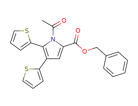 benzyl 1-acetyl-4,5-di(thiophen-2-yl)-1H-pyrrole-2-carboxylate