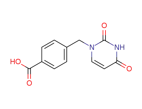 Molecular Structure of 4114-04-9 (4-[(2,4-dioxo-3,4-dihydropyrimidin-1(2H)-yl)methyl]benzoic acid)