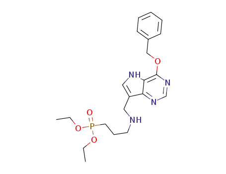 diethyl [3-({[4-(benzyloxy)-5H-pyrrolo[3,2-d]pyrimidin-7-yl]methyl}amino)propyl]phosphonate