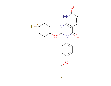 2-[(4,4-difluorocyclohexyl)oxy]-3-[4-(2,2,2-trifluoroethoxy)phenyl]pyrido[2,3-d]pyrimidine-4,7(3H,8H)-dione