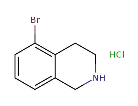 Molecular Structure of 923591-51-9 (ISOQUINOLINE, 5-BROMO-1,2,3,4-TETRAHYDRO-, HYDROCHLORIDE)