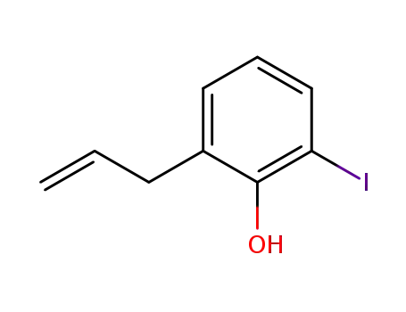 Molecular Structure of 54826-57-2 (Phenol, 2-iodo-6-(2-propenyl)-)
