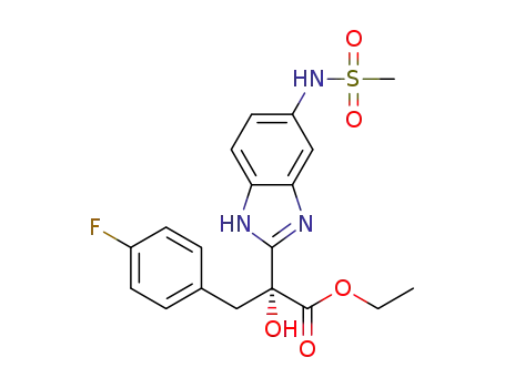 (R)-ethyl 3-(4-fluorophenyl)-2-hydroxy-2-(5-(methylsulfonamido)-1H-benzo[d]imidazol-2-yl)propanoate