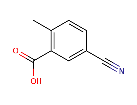 Molecular Structure of 1975-54-8 (5-Cyano-2-methyl-benzoic acid)