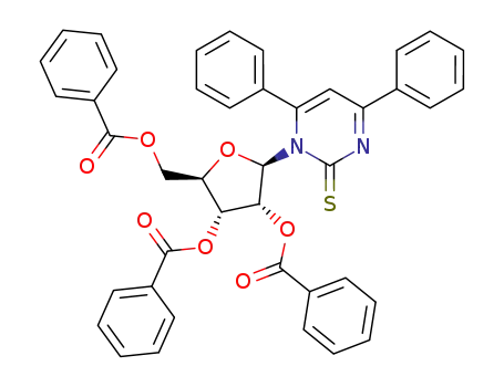 1-2',3',5'-tri-O-benzoyl-β-D-ribopentofuranosyl-4,6-diphenylpyrimidin-2-thione