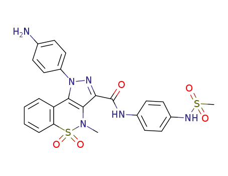 C<sub>24</sub>H<sub>22</sub>N<sub>6</sub>O<sub>5</sub>S<sub>2</sub>