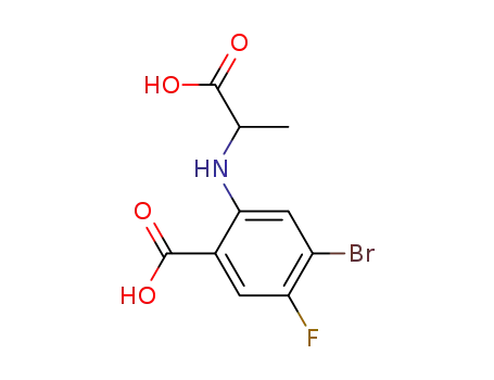 4-bromo-2-((1-carboxyethyl)amino)-5-fluorobenzoic acid