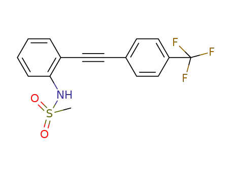 N-(2-((4-(trifluoromethyl)phenyl)ethynyl)phenyl)methanesulfonamide