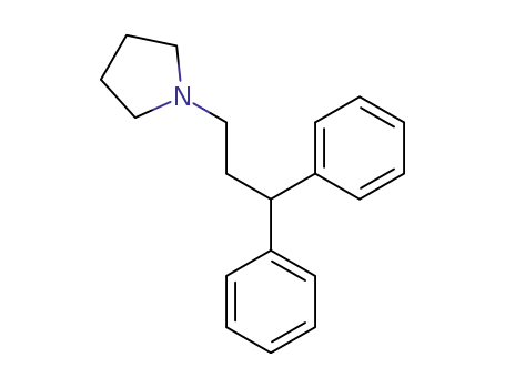 Molecular Structure of 47060-09-3 (1-(3,3-diphenylpropyl)pyrrolidine)