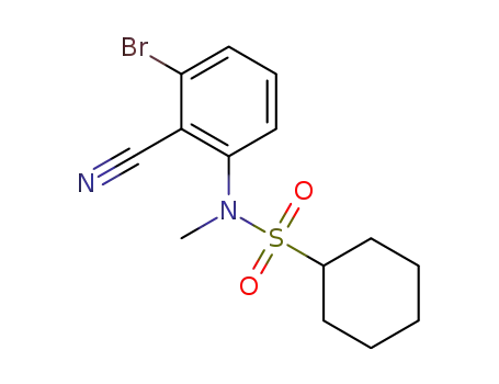 cyclohexanesulfonic acid (3-bromo-2-cyanophenyl)methylamide