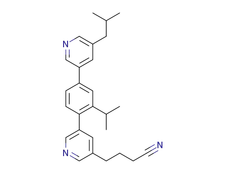 4-(5-(4-(5-isobutylpyridin-3-yl)-2-isopropylphenyl)pyridin-3-yl)butanenitrile