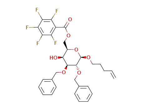 pent-4-enyl 2,3-di-O-benzyl-6-O-pentafluorobenzoyl-β-D-galactopyranoside