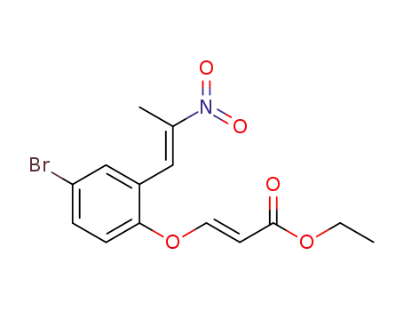 (E)-ethyl 3-(4-bromo-2-((E)-2-nitroprop-1-en-1-yl)phenoxy)acrylate