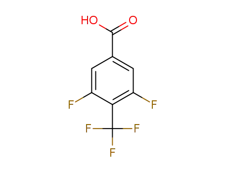 Molecular Structure of 261945-09-9 (3,5-DIFLUORO-4-(TRIFLUOROMETHYL)BENZOIC ACID)