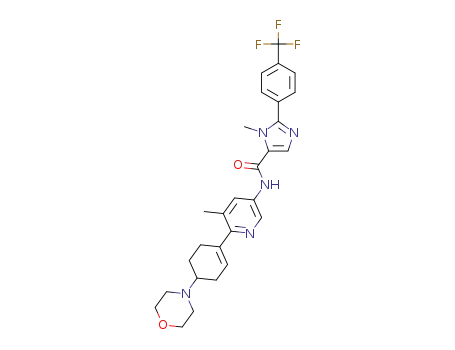 3-methyl-N-{5-methyl-6-[4-(morpholin-4-yl)cyclohex-1-en-1-yl]pyridin-3-yl}-2-[4-(trifluoromethyl)phenyl]-3H-imidazole-4-carboxamide