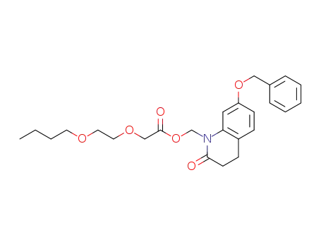 Molecular Structure of 1427053-33-5 ((2-butoxyethoxy)-acetic acid 7-benzyloxy-2-oxo-3,4-dihydro-2H-quinolin-1-ylmethyl ester)