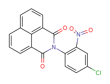 Molecular Structure of 94210-21-6 (2-(4-chloro-2-nitrophenyl)-1H-benzo[de]isoquinoline-1,3(2H)-dione)