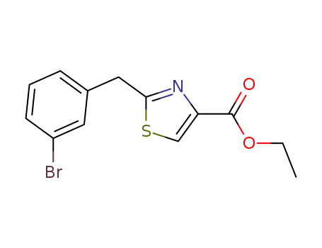 2-(3-BROMO-BENZYL)-THIAZOLE-4-CARBOXYLIC ACID 에틸 에스테르