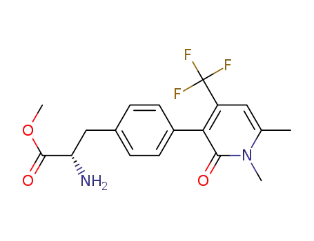 4-[1,6-dimethyl-4-(trifluoromethyl)-2-oxo-3-pyridinyl]-L-phenylalanine methyl ester