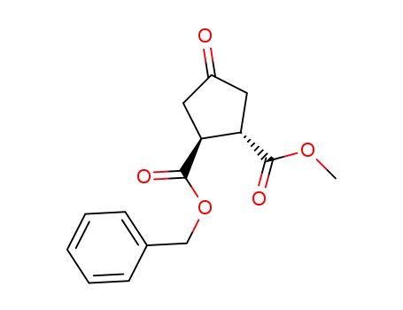 (1,2-trans)-1-benzyl 2-methyl 4-oxocyclopentane-1,2-dicarboxylate