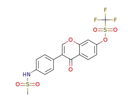 3-(4-(methylsulfonamido)phenyl)-4-oxo-4H-chromen-7-yl trifluoromethanesulfonate