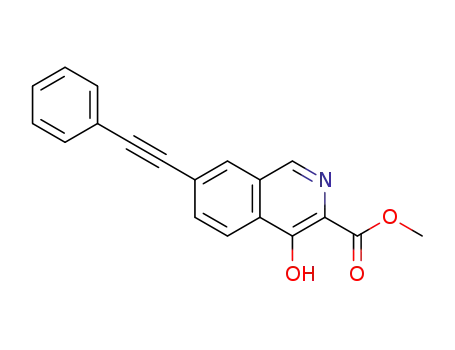 4-hydroxy-7-(phenylethynyl)isoquinoline-3-carboxylic acid methyl ester