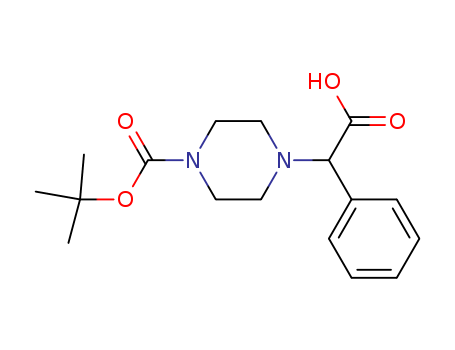 2-Piperazin-1-yl-2-phenylacetic acid, N4-BOC protected
