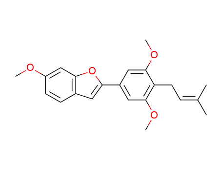 6-methoxy-2-(3,5-dimethoxy-4-(3-methylbut-2-enyl)phenyl)benzofuran